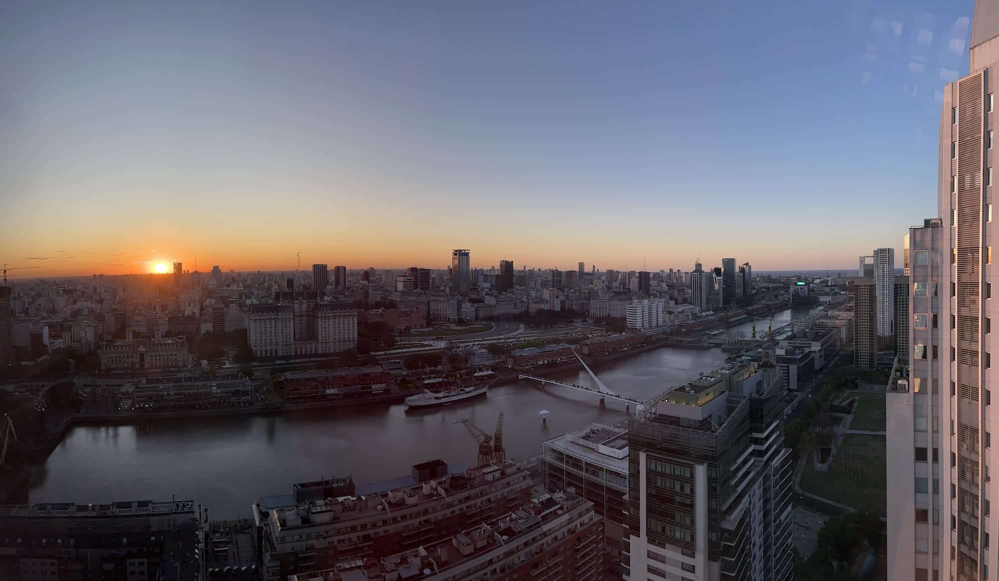 Puerto Madero skyline hotel stay